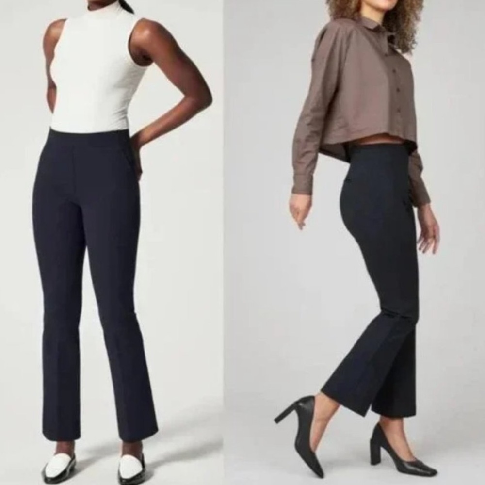 Spanx Women’s Polished Kick Flare Classic Navy Pant